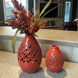 Bouclair vases.